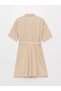 New Season Striped Short Sleeve Women's Shirt Dress - W3Cs92Z8 - 7