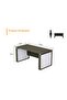 Grey with White Modern Office Workstation Table 140 cm - 2