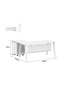 Bentuk 139-16L White Modern Workstation - 5