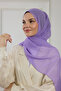 Chiffon Lilac Shawl - 4