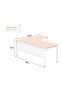 Figura 72-18L oak Modern Workstation without Drawer - 5