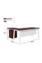 Bentuk 139-16L Apple Cherry Modern Workstation - 5
