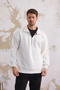 Men's Half Zipper Regular Fit Sweatshirt White - 2