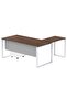 Carre 5116L L-Shaped Modern Workstation Desk with Drawer Truffle Davos Oak Ideal for Home