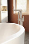 Root Round A4274134 Tub Faucet, Deck-Mounted with Hand Shower, Brushed Nickel - 2