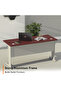 Stazion 1410 Modern Office Desk Apple Cherry - 2