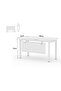 Figura 72-14 white Modern Workstation without Drawer - 5