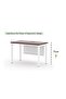 Figura 72-16 Apple Cherry Modern Workstation without Drawer - 4