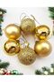New year's pine tree ornament 4 cm 12 piece gold cute ball gold - 7