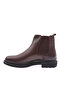 Men's Rubber Sole Chelsea Boots Brown Analin Genuine Leather 61310223210 - 3
