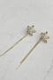 Clover Figured Jewelled Dangle Earrings