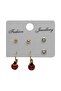 Ladybug Figured Earrings Set - 2
