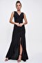 Double Breasted Neckline Flounce Front Fish Dress - 2