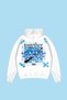 Together Printed Oversize Unisex White Hoodie - 4