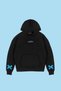 Together Printed Oversize Unisex Black Hoodie - 6
