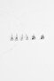 Minimal Multiple Earrings Set - 2