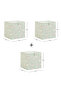 3 Pieces Dinosaur Kids Room Toy Organizer Storage Box 33X30X33 - 3