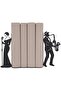 Decorative Metal Book Holder with Musicians Figures Book Support Home and Office Accessory - 3