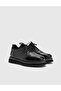 Lance Genuine Opening Floater Leather Men's Black Oxford Shoes