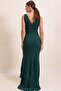 Double Breasted Neckline Flounce Front Fish Dress - 5