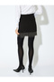 Comfortable Fit Standard Waist Rhinestone Mini Skirt - 4