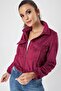 Double Pocket Suede Coat with Elastic Waist - 2
