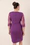 One Side Sleeves Lace Plus Size Evening Dress - 5