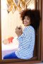 Fashion Line Women Long Sleeve 3 Yarn Combed Cotton Pajamas Suit 4185 - 4