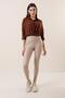 High Waist Raster Lycra Leather Leggings - 2
