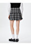 Tweed Pleated Mini Skirt Slim Fit - 4