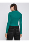 Polo Neck Crop T-Shirt Long Sleeve - 4