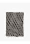 Geometric Patterned Neck Collar Soft Textured - 2
