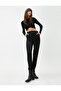 Melange Patterned Jogger Sweatpants with Elastic Waist Pocket