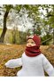 Unisex Tile Patterned (1-5 Years) Ribbed 100% Cotton Beanie Neck Collar Set (Launching Price) - 6