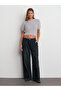 10648 Crew Neck Soft Textured Shiny Knitwear Sweater-Grey - 3