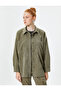 Oversize Shirt Jacket Pocket Detailed Buttoned - 3