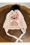 Ki̇tti̇ Girls' Inner Fleece Lace-Up Beanie 24120-01-010 1-4 Years