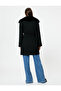 Kachet Coat Removable Faux Fur Belted Pocket Zippered - 4