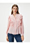 Magnificent Collar Shirt Long Sleeve Buttoned Ruffle - 3
