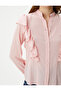 Magnificent Collar Shirt Long Sleeve Buttoned Ruffle - 5