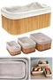 3-Square Bamboo Basket - 4