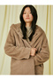 Hooded Oversized Plush Short Coat - 2
