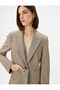 Blazer Jacket Single Button Flannel Pocket - 2