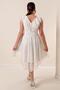 Handkerchief Collar Lace and Lined B.B. Dress - 5