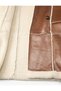 X Selected by Melis Ağazat - Faux Leather Faux Fur Coat - 8