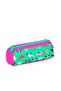 Kids Water Green Neon Pink Dog Patterned Three Compartment Pencil Bag 22306 - 3