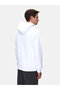 Slogan Hooded Zipperless Regular Fit White Sweatshirt - 3