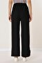 Knitted Trousers with Elastic Waist, Side Slits and Pockets - 4