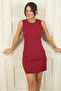 Sleeveless Round Neck Dress with Piping Detail - 3