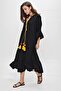 Pompom Thread Beaded Viscose Dress - 2